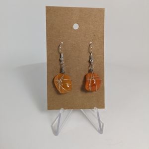 Carnelian Earrings, gemstone jewelry, empowerment stone, gift idea